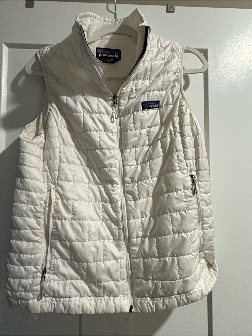 Patagonia Women's Cream Quilted Insulated Vest